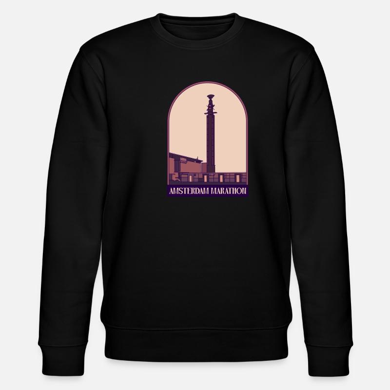 Amsterdam Marathon - Stanley/Stella Unisex Bio-Sweatshirt CHANGER  - Schwarz