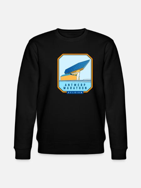 Antwerp Marathon - Belgium - Stanley/Stella CHANGER Unisex Organic Sweatshirt - black