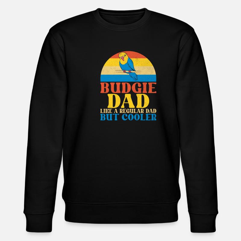 Budgie Gift - Stanley/Stella CHANGER Unisex Organic Sweatshirt - black