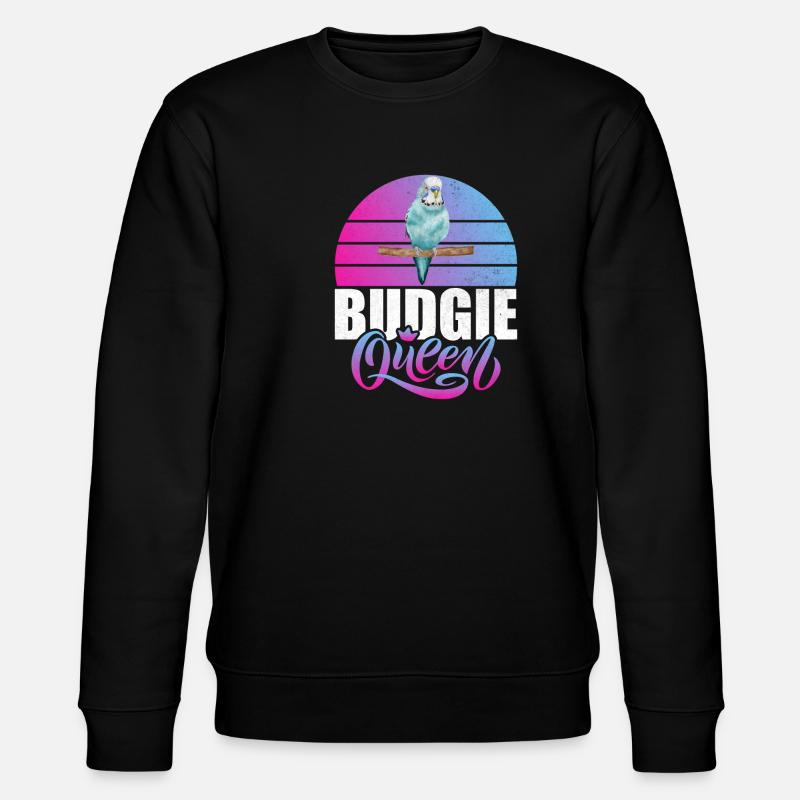 Budgie Gift - Stanley/Stella Unisex Bio-Sweatshirt CHANGER  - Schwarz