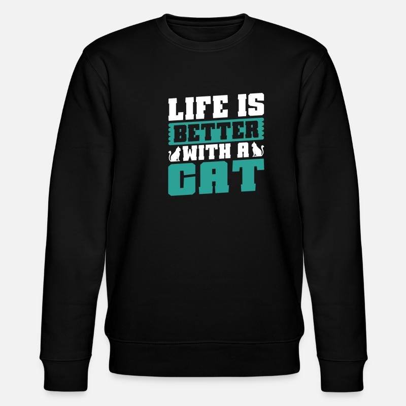 Cadeaux Chat Papa - Sweat bio CHANGER Stanley/Stella Unisexe - noir
