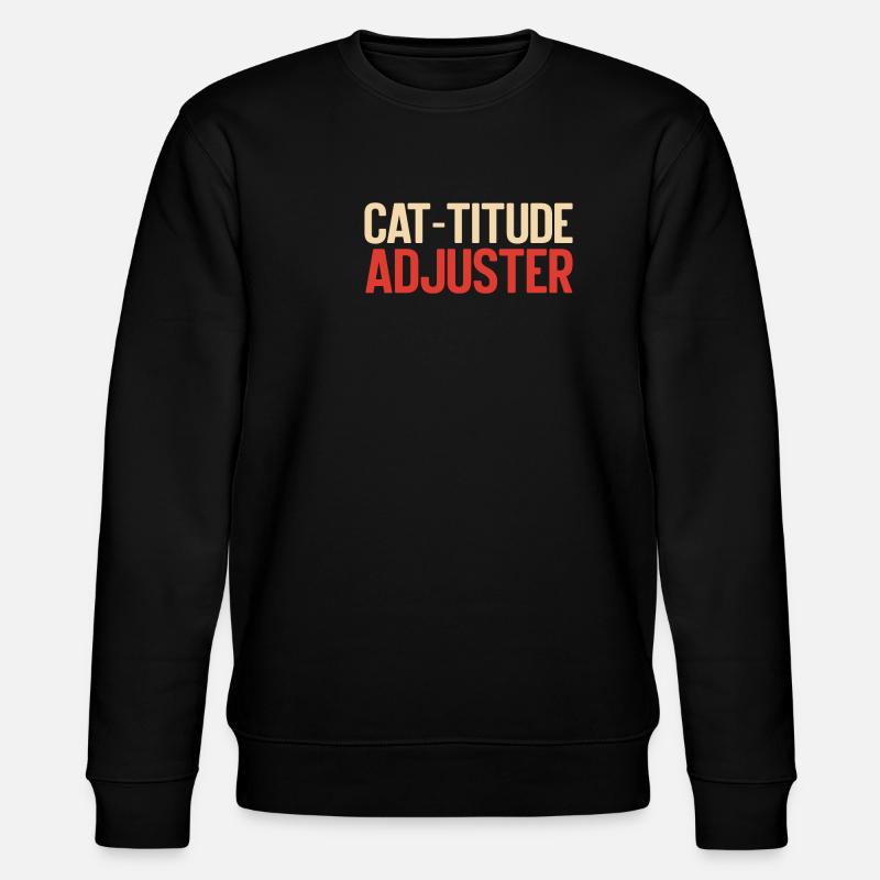 Cat Dad Gifts - Stanley/Stella Unisex Bio-Sweatshirt CHANGER  - Schwarz