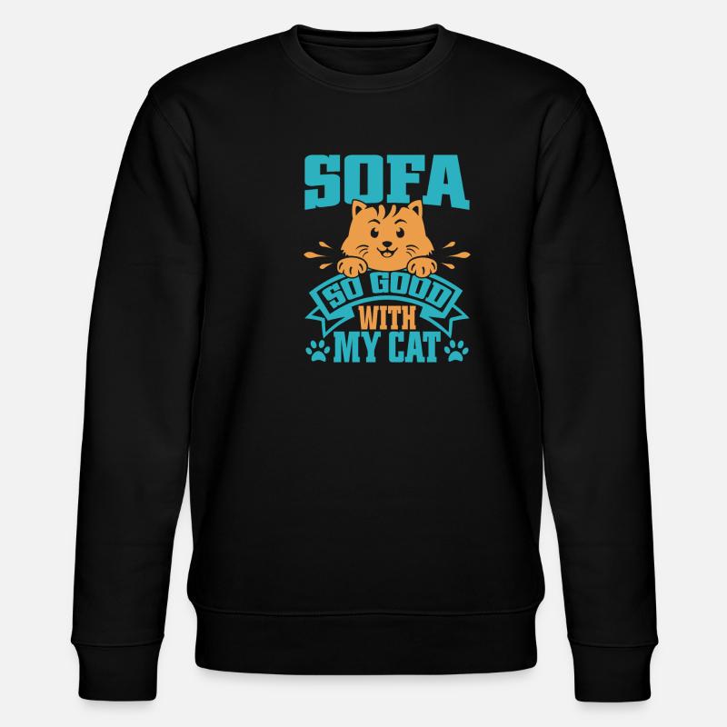 Cadeaux Chat Papa - Sweat bio CHANGER Stanley/Stella Unisexe - noir