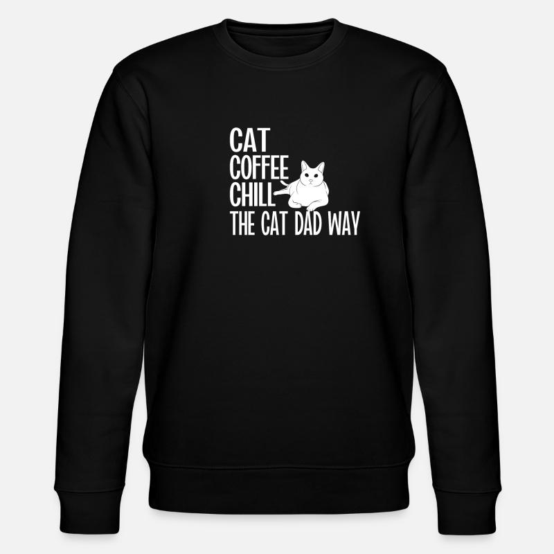 Cadeaux Chat Papa - Sweat bio CHANGER Stanley/Stella Unisexe - noir