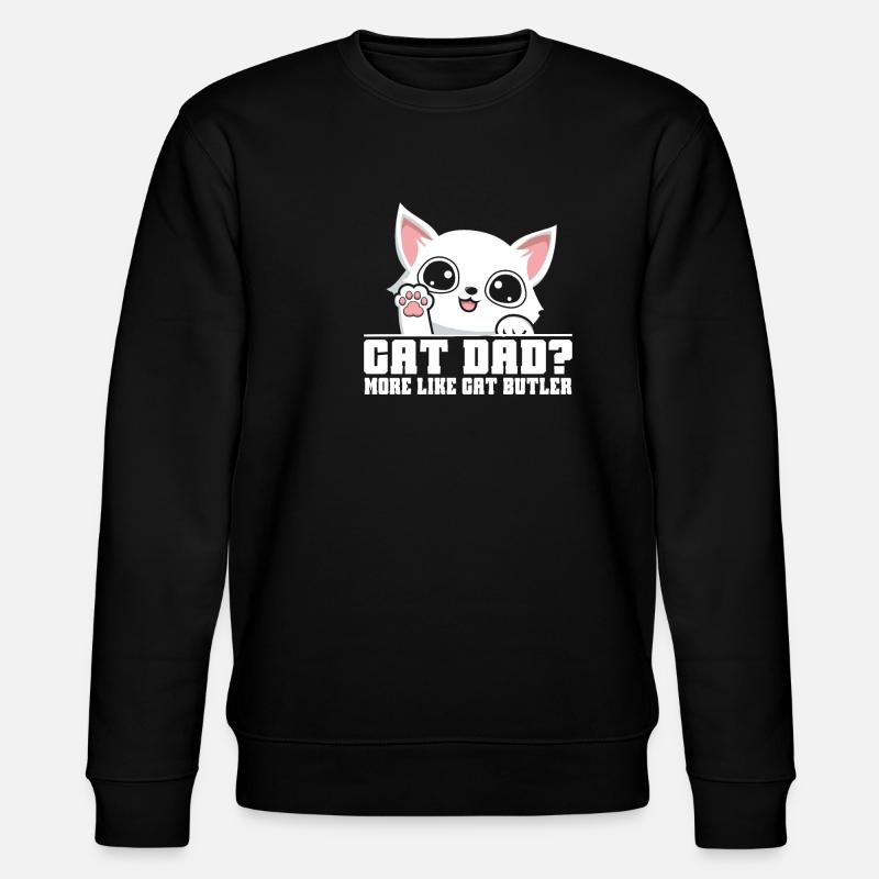 Cadeaux Chat Papa - Sweat bio CHANGER Stanley/Stella Unisexe - noir