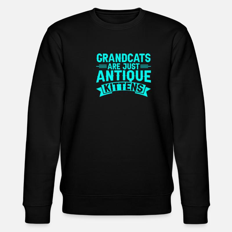 Cadeaux de grand-mère chat - Sweat bio CHANGER Stanley/Stella Unisexe - noir