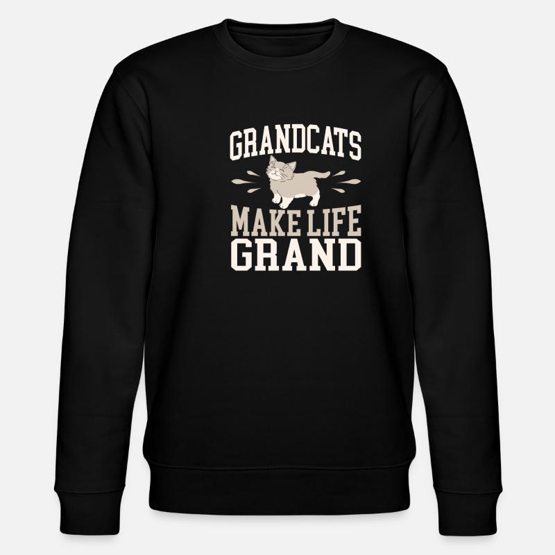 Cadeaux de grand-mère chat - Sweat bio CHANGER Stanley/Stella Unisexe - noir