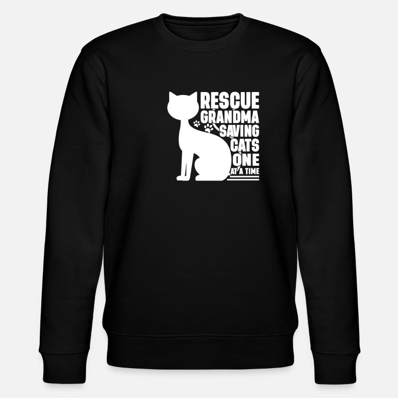 Cadeaux de grand-mère chat - Sweat bio CHANGER Stanley/Stella Unisexe - noir