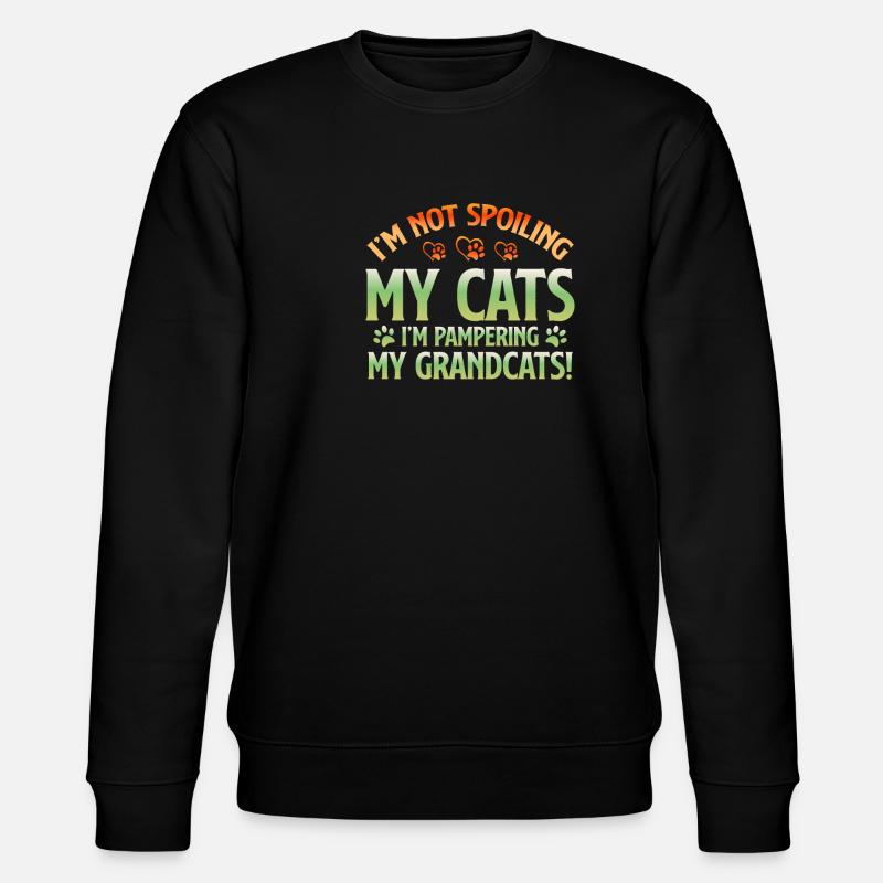 Cadeaux de grand-mère chat - Sweat bio CHANGER Stanley/Stella Unisexe - noir