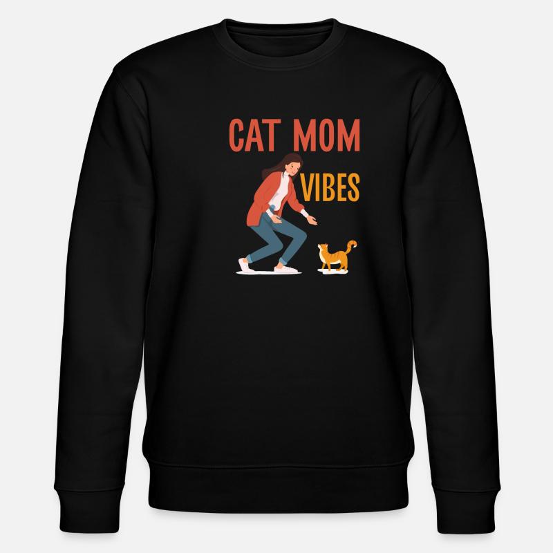 Cadeaux pour maman chat - Sweat bio CHANGER Stanley/Stella Unisexe - noir