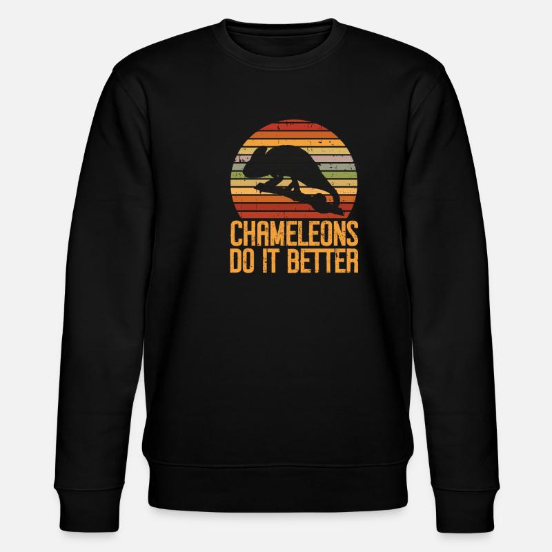 Cadeaux Caméléon - Sweat bio CHANGER Stanley/Stella Unisexe - noir