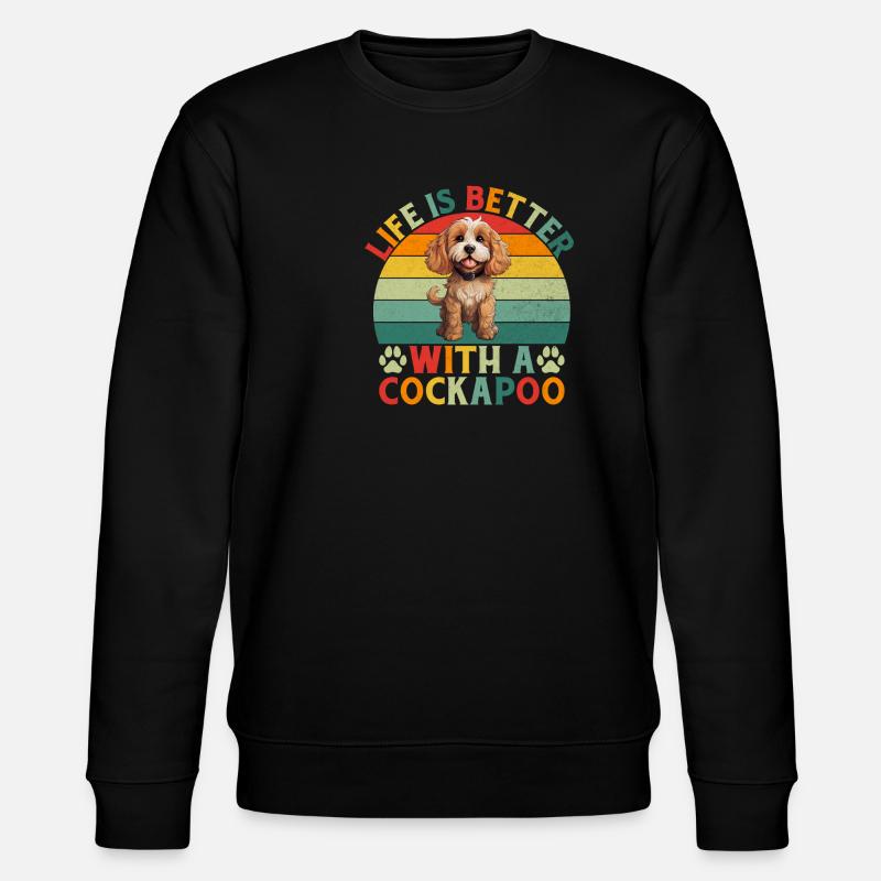 Cockapoo Gifts - Stanley/Stella Unisex Bio-Sweatshirt CHANGER - Schwarz