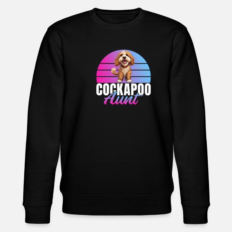 Cockapoo Gifts - Stanley/Stella CHANGER Unisex Organic Sweatshirt - black