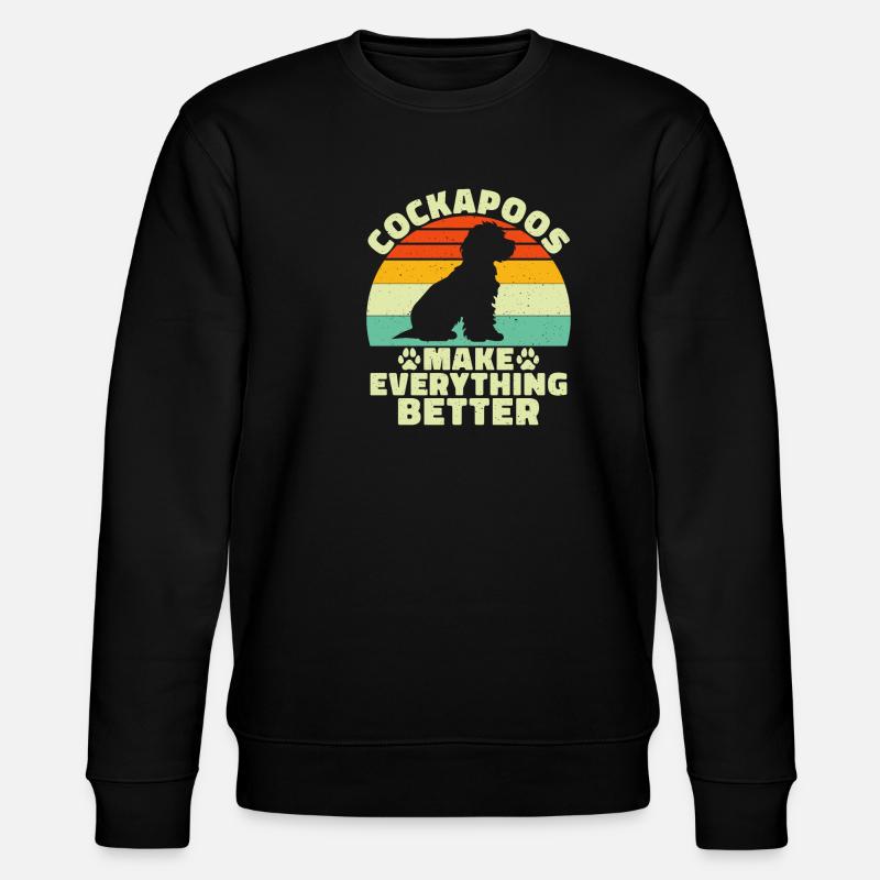 Cockapoo Gifts - Stanley/Stella Unisex Bio-Sweatshirt CHANGER  - Schwarz