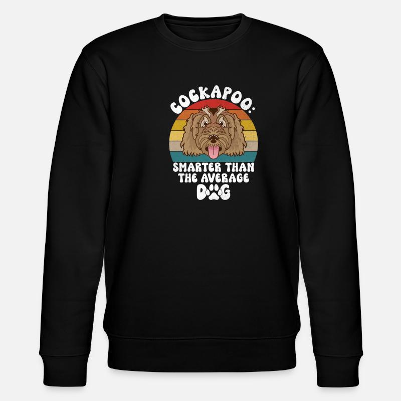 Cockapoo Gifts - Stanley/Stella CHANGER Unisex Organic Sweatshirt - black