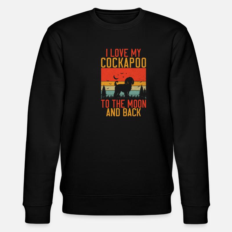 Cockapoo Gifts - Stanley/Stella CHANGER Unisex Organic Sweatshirt - black
