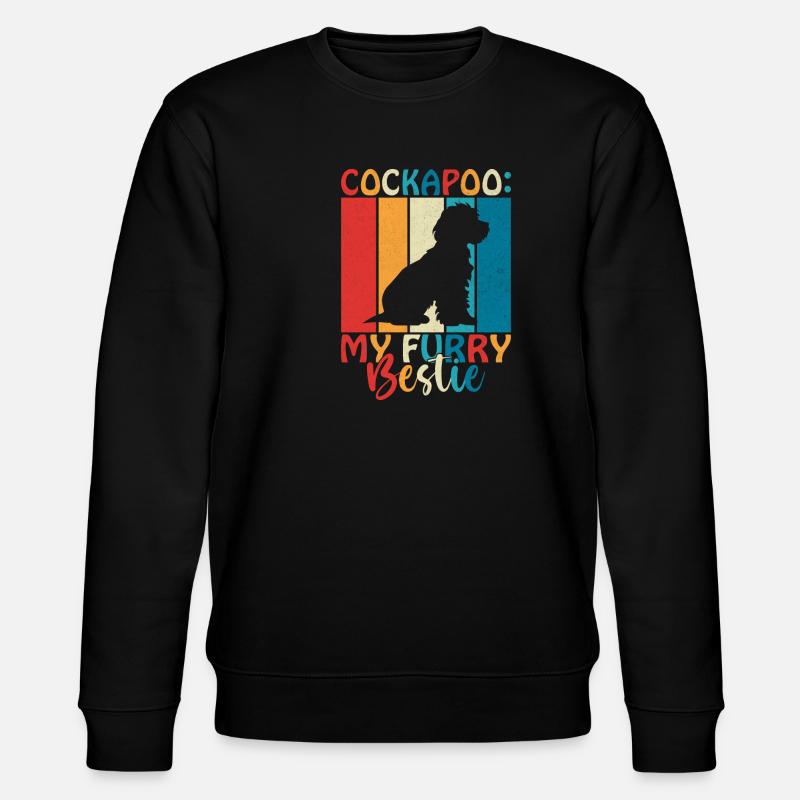 Cockapoo Gifts - Stanley/Stella CHANGER Unisex Organic Sweatshirt - black