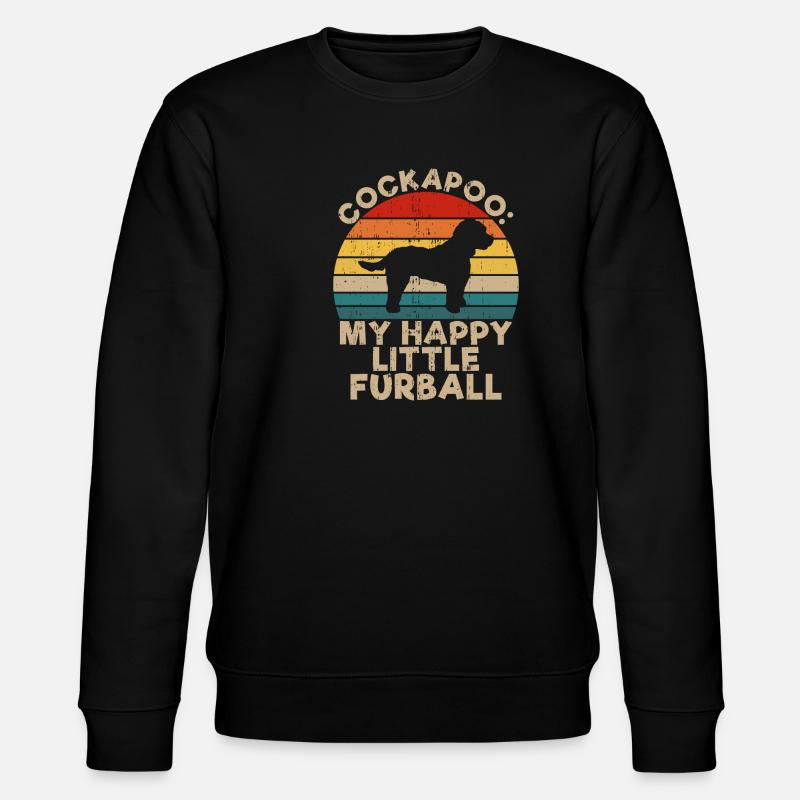 Cockapoo Gifts - Stanley/Stella CHANGER Unisex Organic Sweatshirt - black