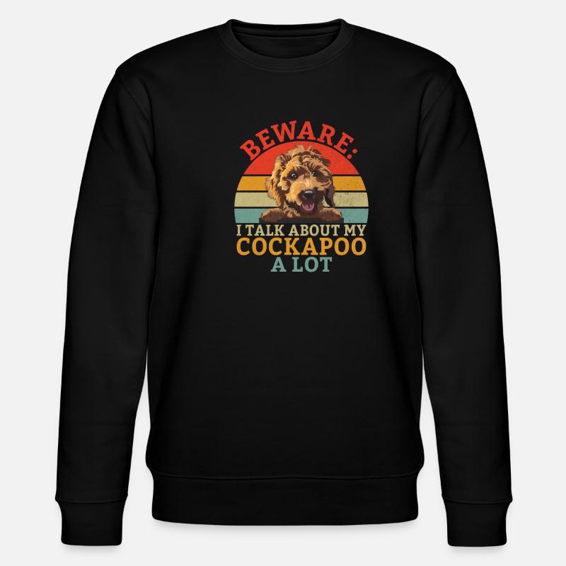 Cockapoo Gifts - Stanley/Stella CHANGER Unisex Organic Sweatshirt - black