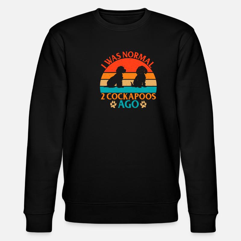 Cockapoo Gifts - Stanley/Stella CHANGER Unisex Organic Sweatshirt - black