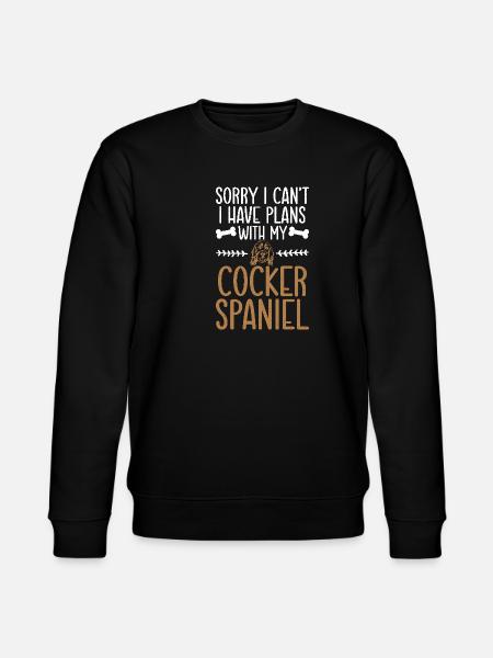 Cocker Spaniel Gifts - Stanley/Stella CHANGER Unisex Organic Sweatshirt - black