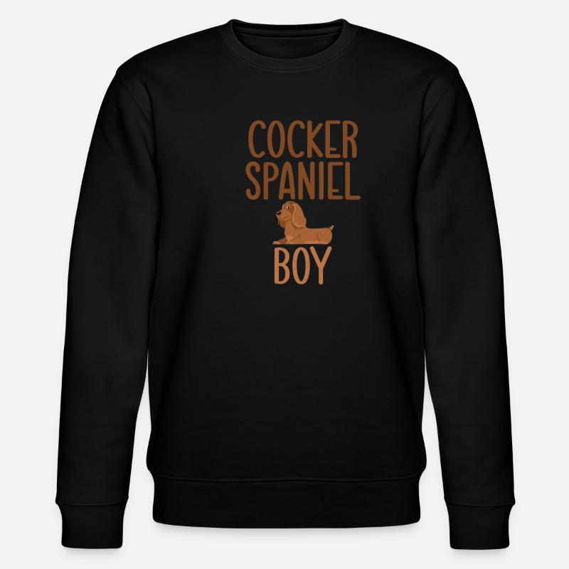 Cocker Spaniel Gifts - Stanley/Stella CHANGER Unisex Organic Sweatshirt - black