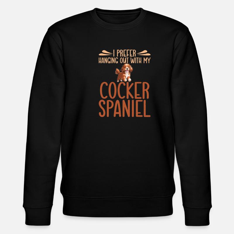 Cocker Spaniel Gifts - Stanley/Stella Unisex Bio-Sweatshirt CHANGER  - Schwarz
