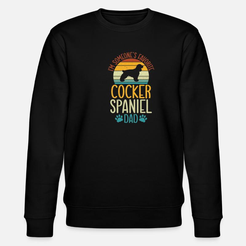 Cocker Spaniel Gifts - Stanley/Stella CHANGER Unisex Organic Sweatshirt - black