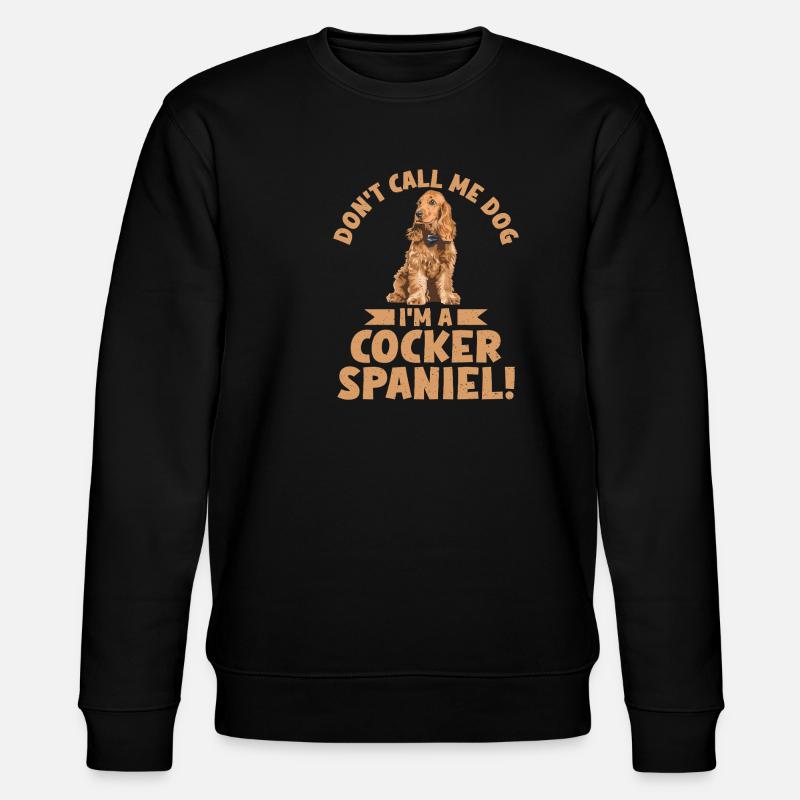Cadeaux Cocker Spaniel - Sweat bio CHANGER Stanley/Stella Unisexe - noir
