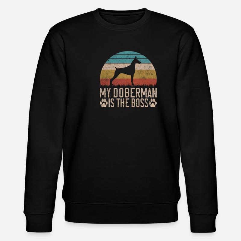 Doberman Gifts - Stanley/Stella Unisex Bio-Sweatshirt CHANGER  - Schwarz
