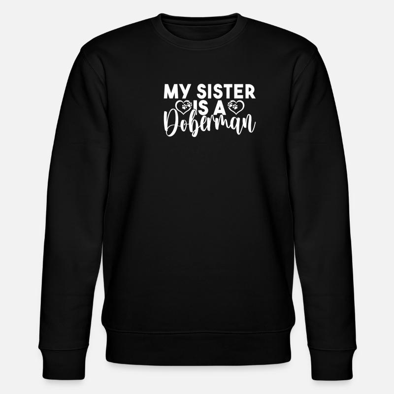 Doberman Gifts - Stanley/Stella Unisex Bio-Sweatshirt CHANGER - Schwarz