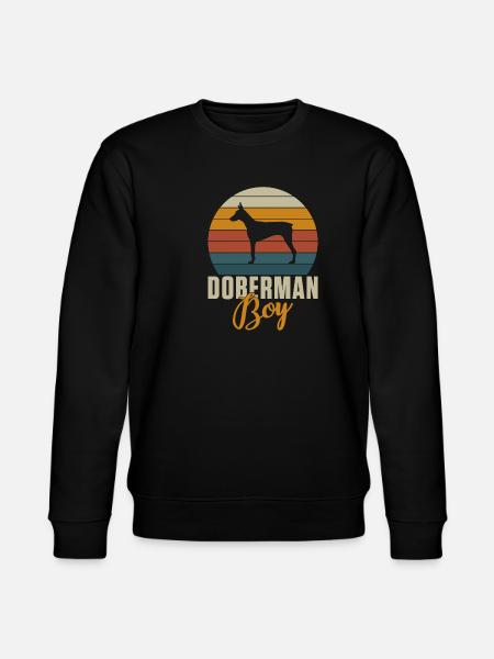 Doberman Gifts - Stanley/Stella CHANGER Unisex Organic Sweatshirt - black