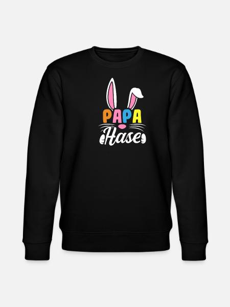 Papa Rabbit - Stanley/Stella CHANGER Unisex Organic Sweatshirt - black