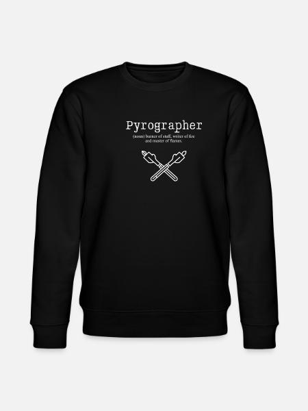 Pyrographer Burner of Stuff Mastery - Stanley/Stella CHANGER Unisex Organic Sweatshirt - black