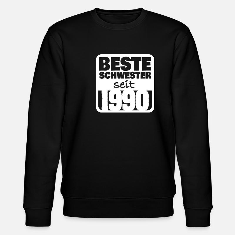 1990 - Stanley/Stella Unisex Bio-Sweatshirt CHANGER  - Schwarz