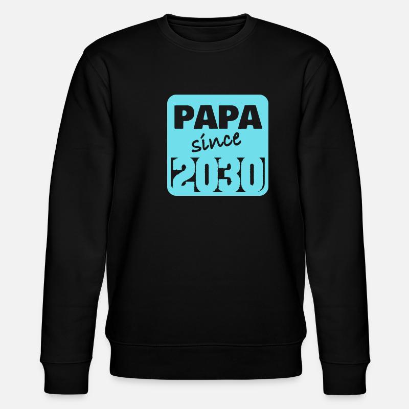Papa 2030 - Stanley/Stella Unisex Bio-Sweatshirt CHANGER  - Schwarz