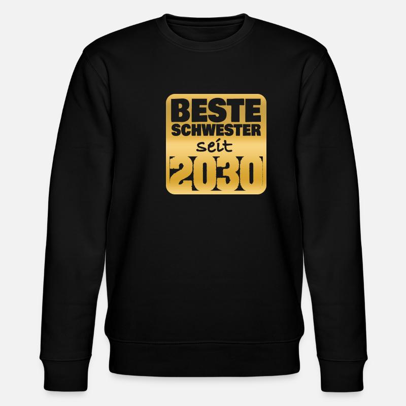 Schwester 2030 - Stanley/Stella Unisex Bio-Sweatshirt CHANGER  - Schwarz