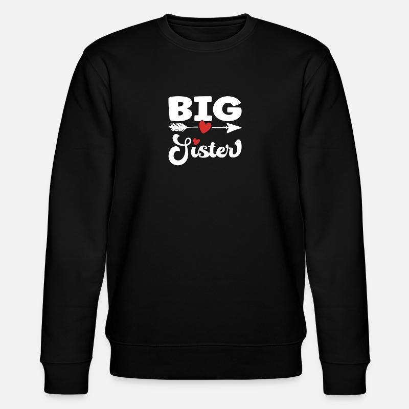 Grande Sœur - große Schwester - Sweat bio CHANGER Stanley/Stella Unisexe - noir