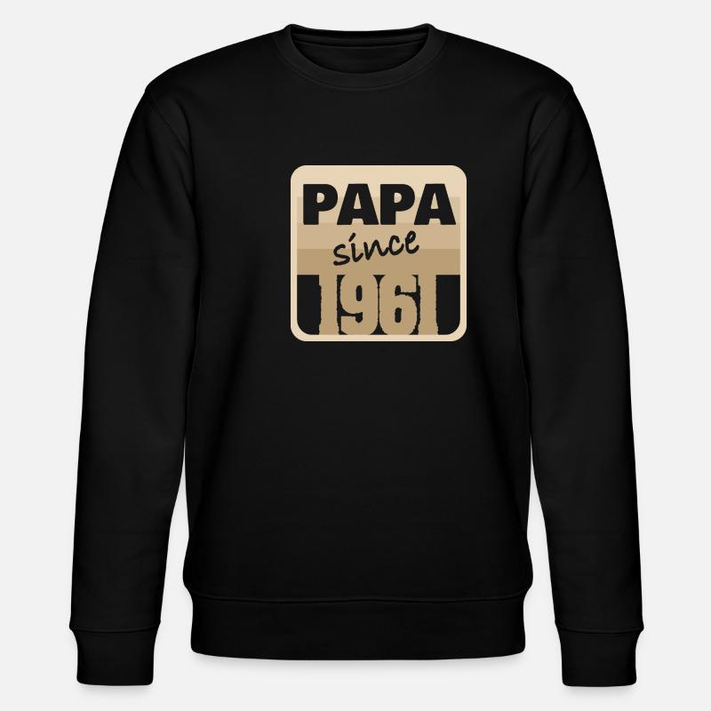 Vater 1961 - Stanley/Stella Unisex Bio-Sweatshirt CHANGER  - Schwarz