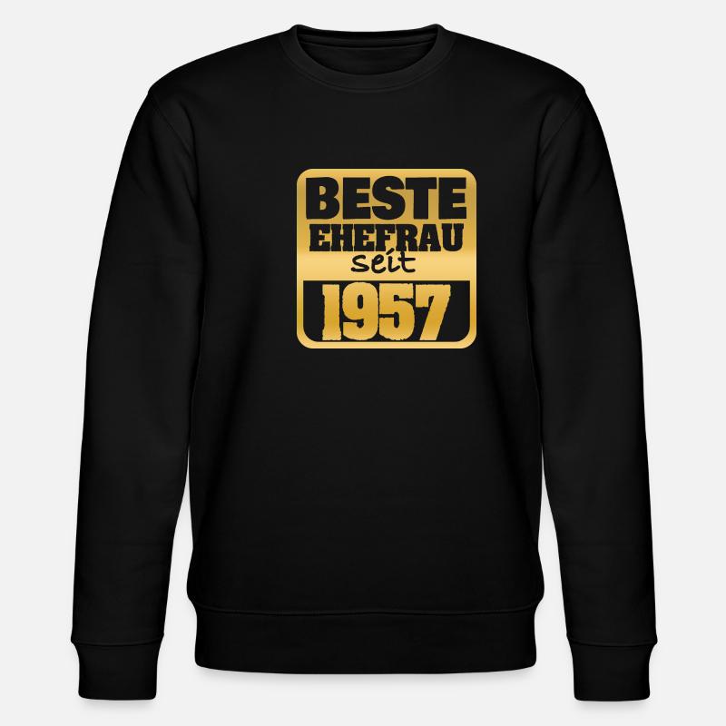 Verheiratet 1957 - Stanley/Stella Unisex Bio-Sweatshirt CHANGER  - Schwarz
