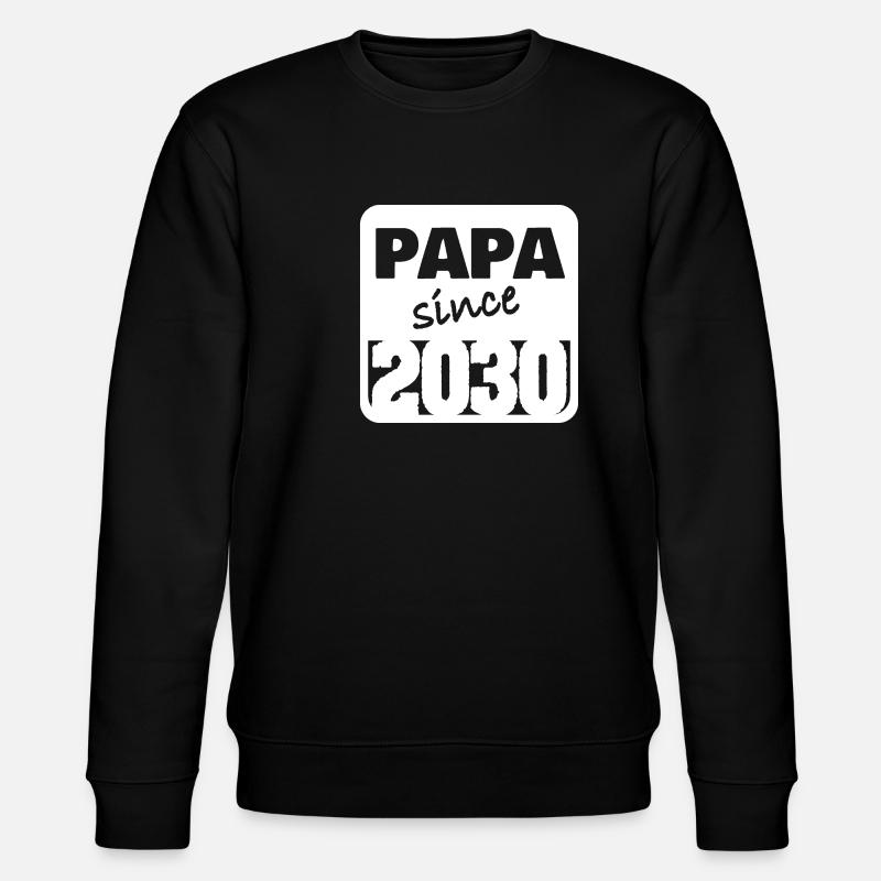 Vater 2030 - Stanley/Stella Unisex Bio-Sweatshirt CHANGER  - Schwarz