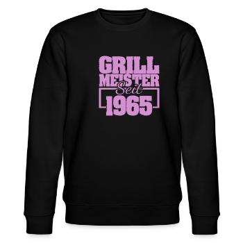 1965 - Stanley/Stella CHANGER Unisex Organic Sweatshirt - black - Front - Nik (191cm) & Marisol (170cm)