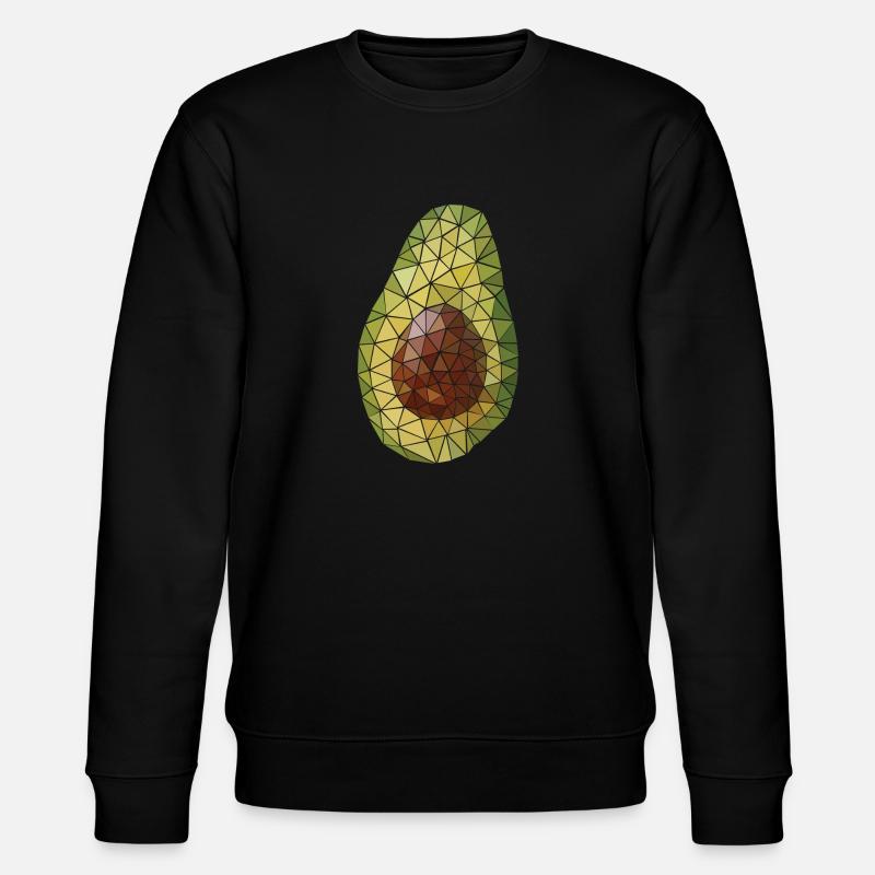 Avocado (Polygon Style) - Sweat bio CHANGER Stanley/Stella Unisexe - noir