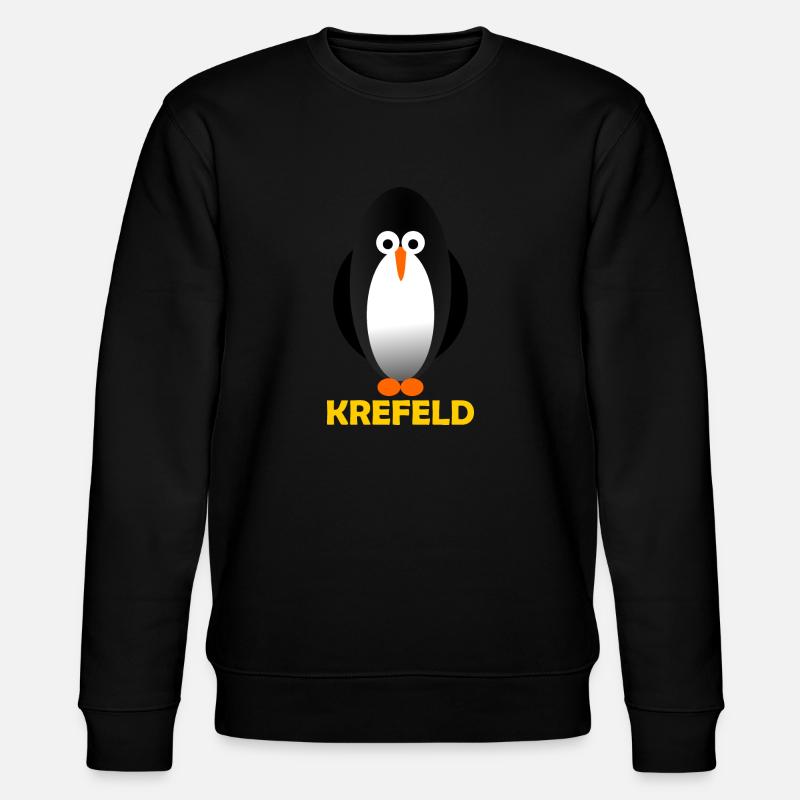 Pinguin in Krefeld - Stanley/Stella Unisex Bio-Sweatshirt CHANGER  - Schwarz