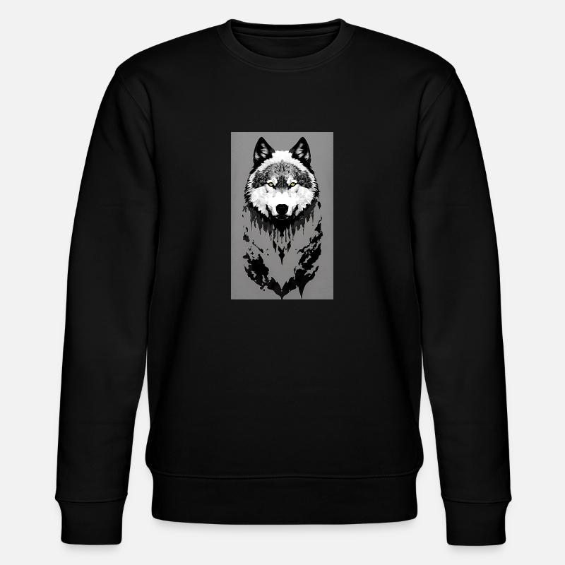 Wolf - Stanley/Stella Unisex Bio-Sweatshirt CHANGER  - Schwarz