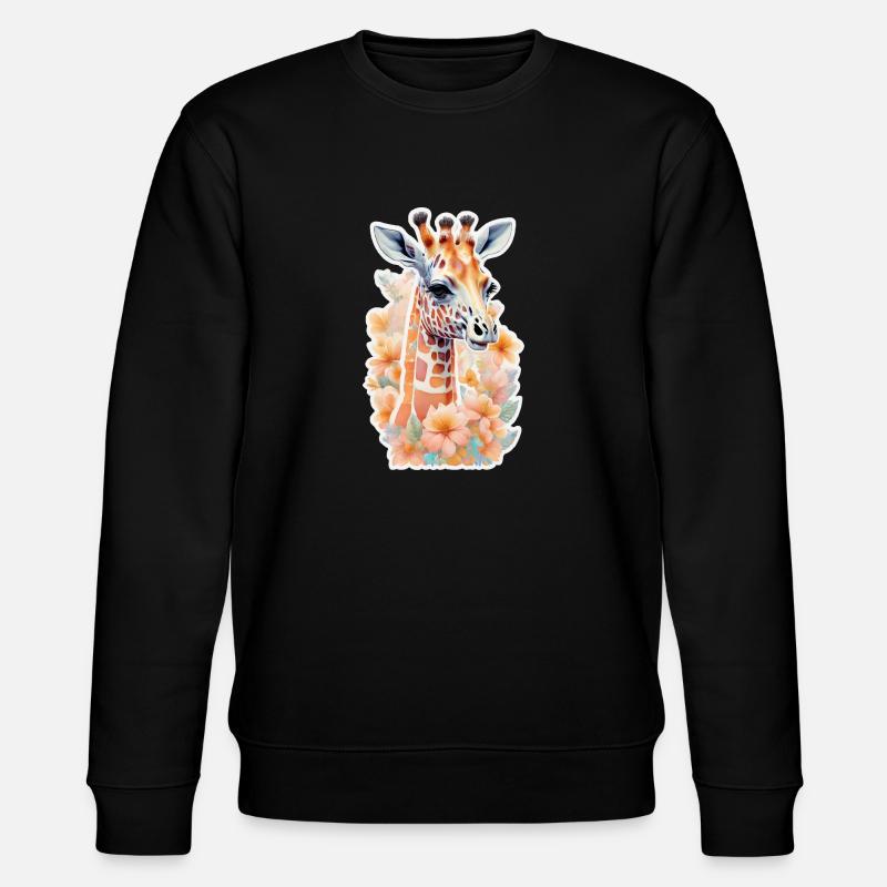 Giraffe - Stanley/Stella CHANGER Unisex Organic Sweatshirt - black