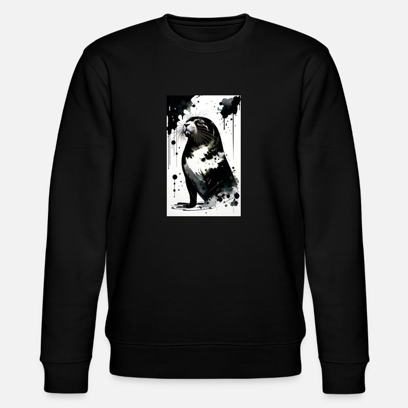 Adorable délice de phoque - Sweat bio CHANGER Stanley/Stella Unisexe - noir