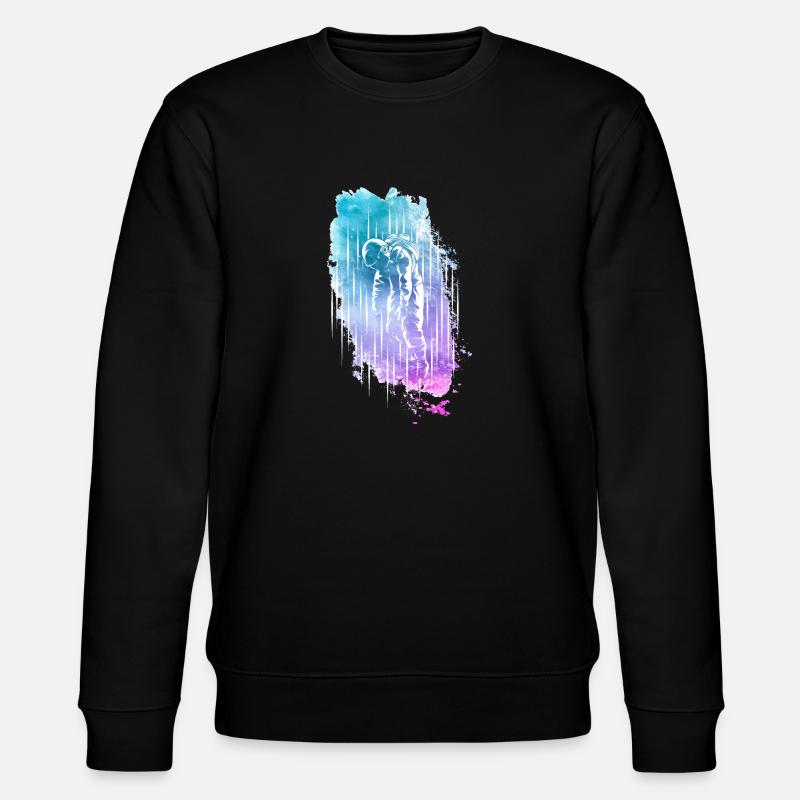 Astronaut - Stanley/Stella Unisex Bio-Sweatshirt CHANGER  - Schwarz