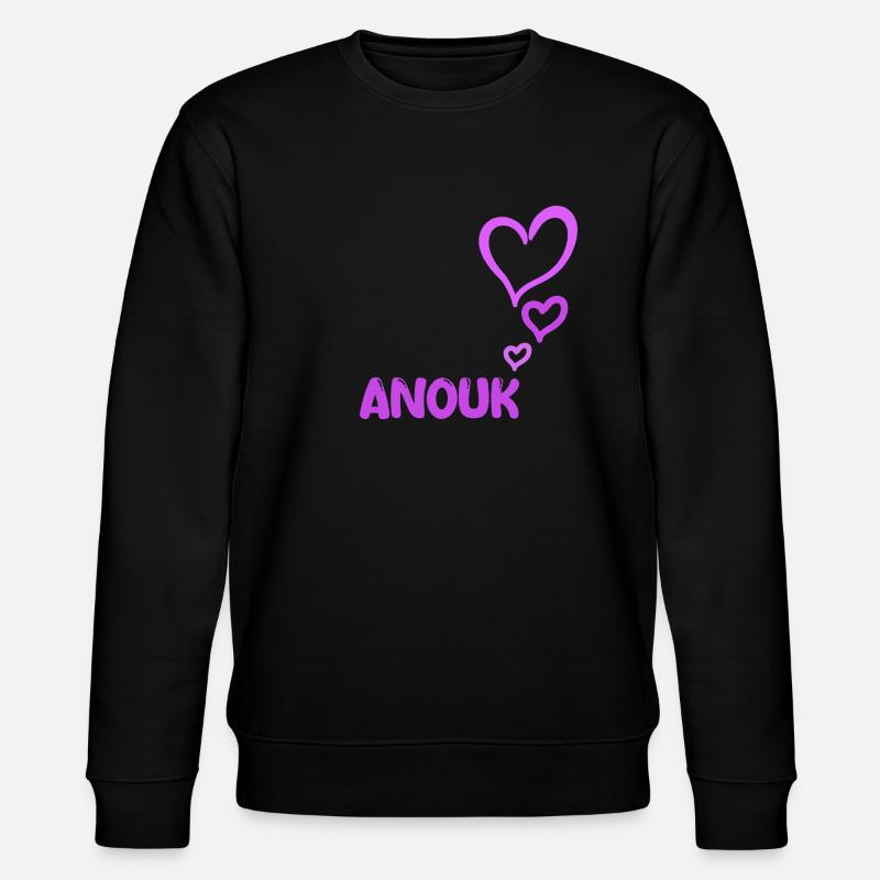 Geschenk für Anouk - Stanley/Stella Unisex Bio-Sweatshirt CHANGER  - Schwarz