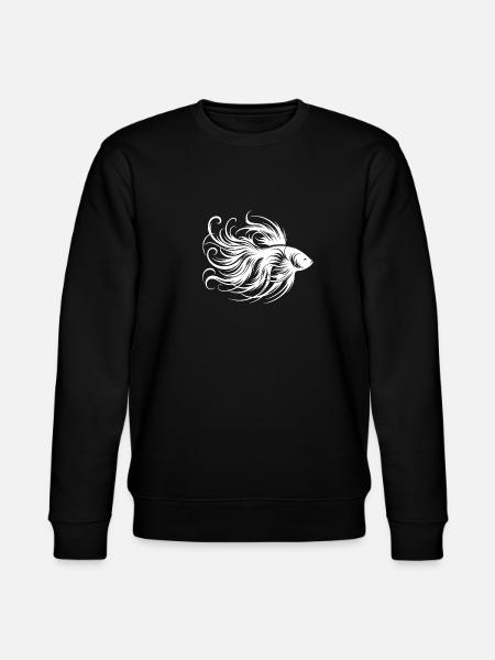 Prächtiger Kampffisch Gattung Labyrinthfisch - Stanley/Stella Unisex Bio-Sweatshirt CHANGER - Schwarz